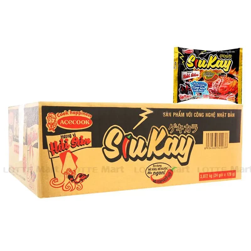 Mì siu cay vị hải sản(1 thùng)