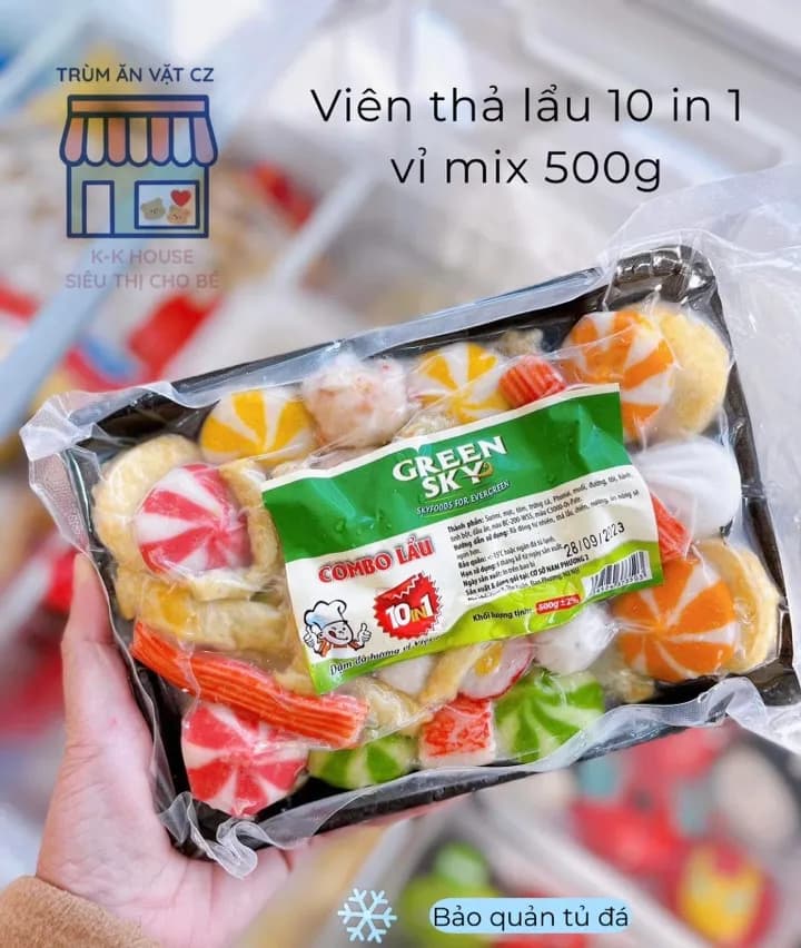 Set viên thả lẩu thập cẩm