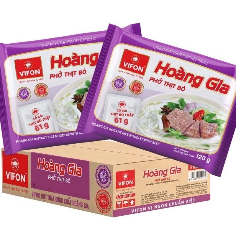 Phở thịt bò hoàng gia(1 thùng 18gói)