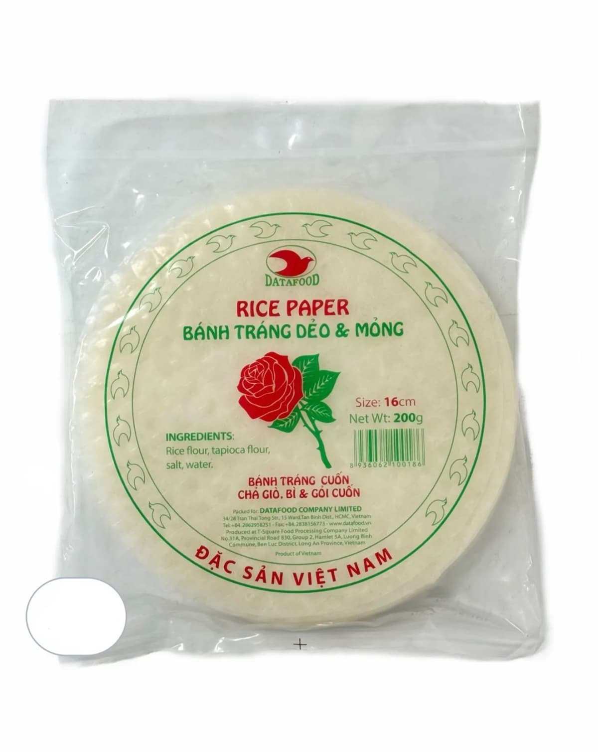 Bánh tráng dẻo&mỏng 16cm