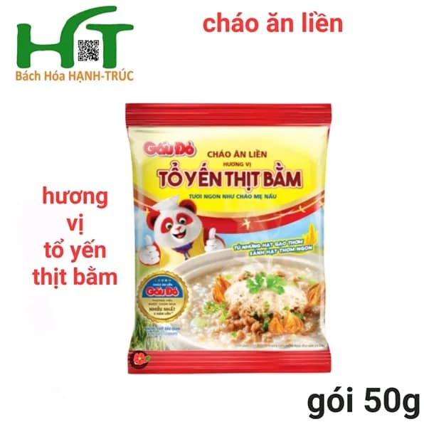 Cháo tổ yến thịt băm